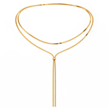 Simple Lariat Necklace Ro & Gieo