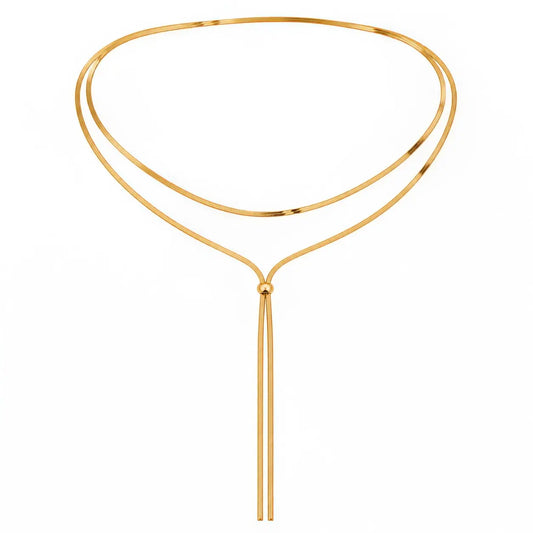 Simple Lariat Necklace Ro & Gieo