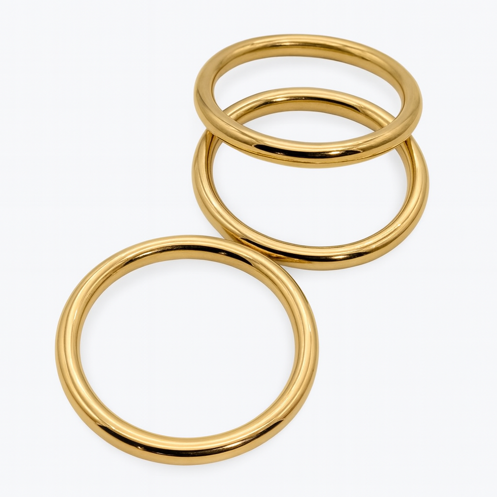 Jakpa Triple Bangle Set - electroplated