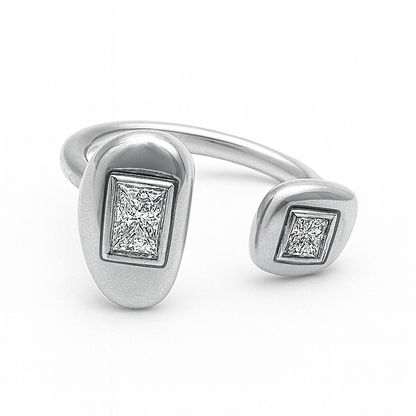 Geometric Rhinestone Ring