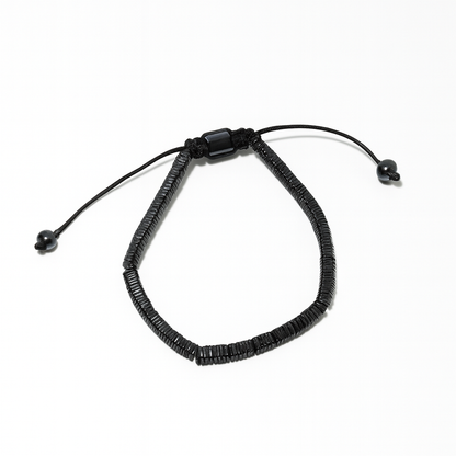 Grey Hematite Disc Bracelet