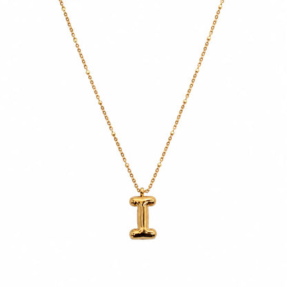 Bubble Alphabet Pendant Necklace Ro & Gieo