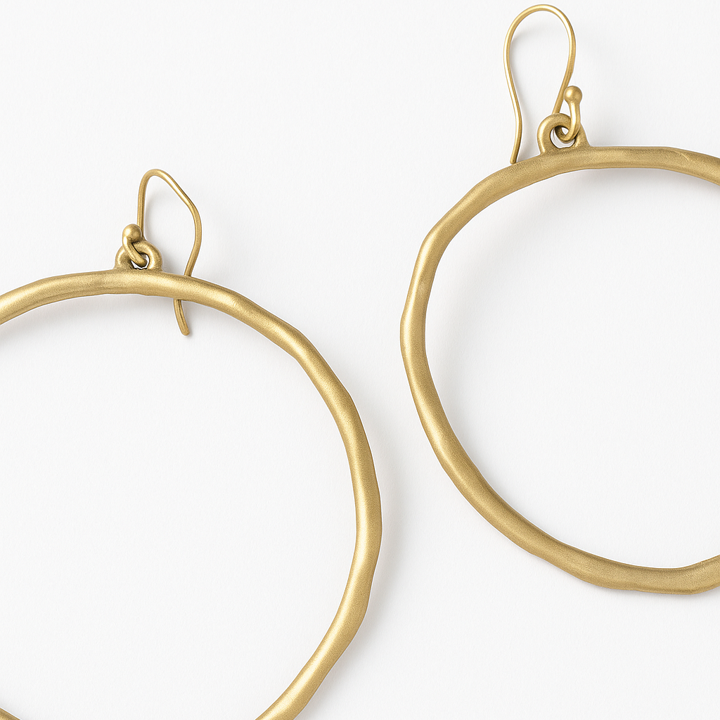 Rim Dangle Hoop Earrings