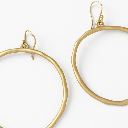 Rim Dangle Hoop Earrings