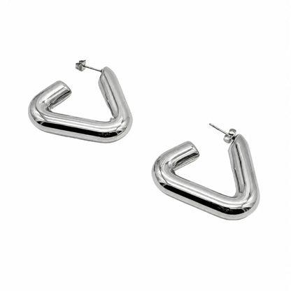 Geometric hoop earrings Ro & Gieo