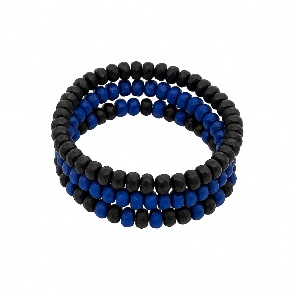 Unisex Turquoise Bead Bracelet Set