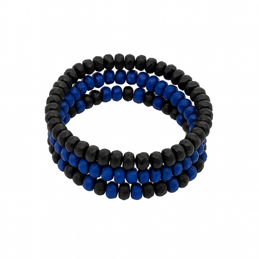 Conjunto de pulsera unisex con cuentas de turquesa