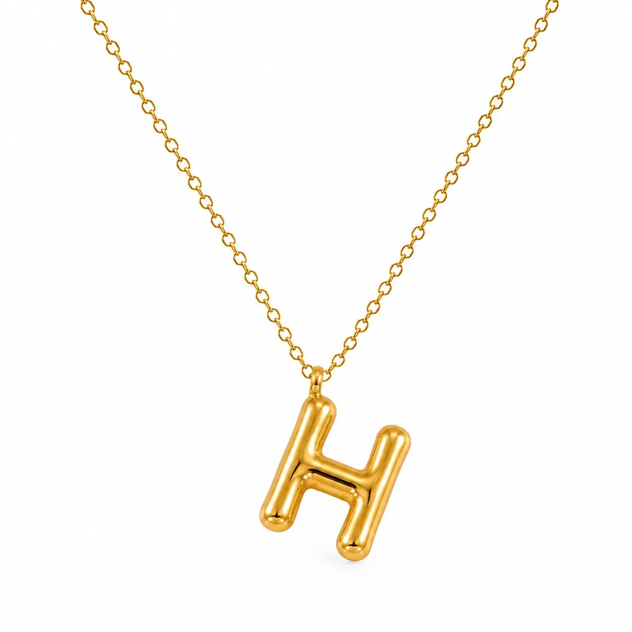 Bubble Alphabet Pendant Necklace Ro & Gieo
