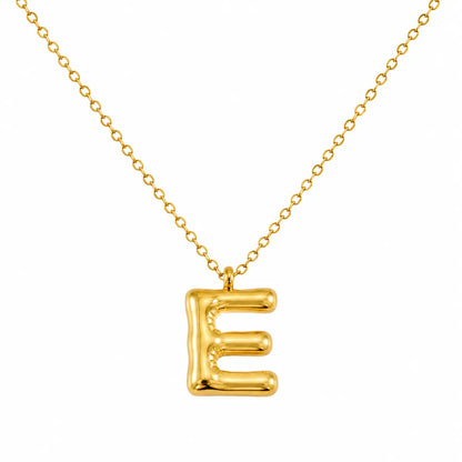 Bubble Alphabet Pendant Necklace Ro & Gieo