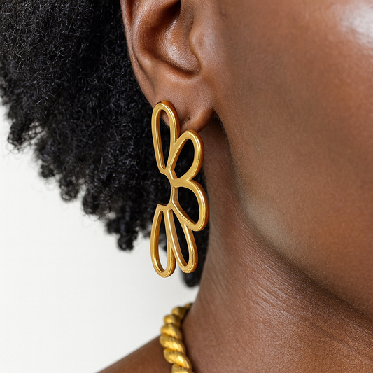 Half-baked Flower Stud Earrings