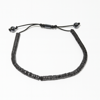 Grey Hematite Disc Bracelet