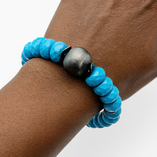 Ro &amp; Gieo Turquesa + Pulsera Latón