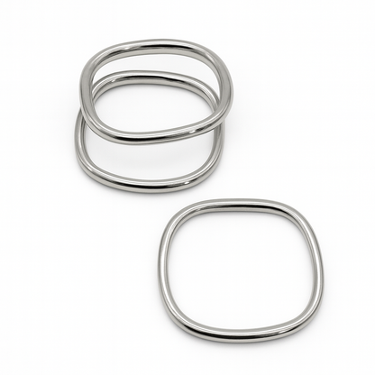 Conjunto de pulsera triple cuadrada Eko