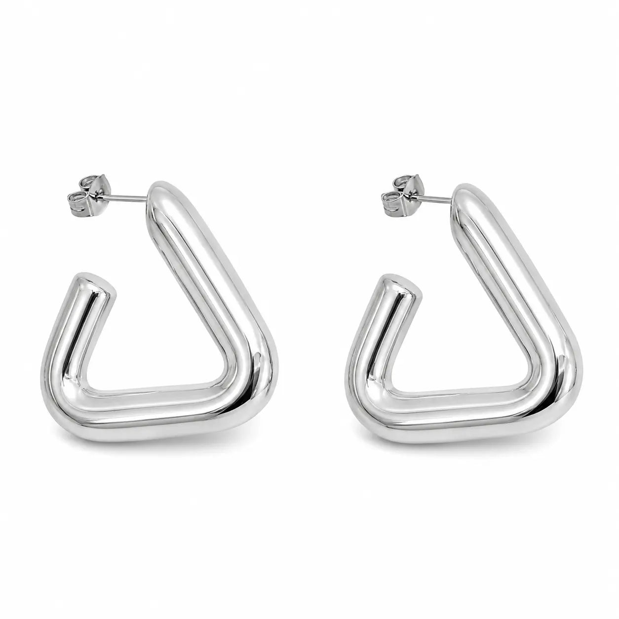 Geometric hoop earrings Ro & Gieo