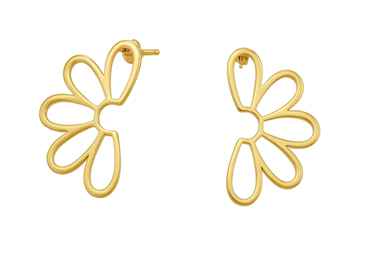 Half-baked Flower Stud Earrings