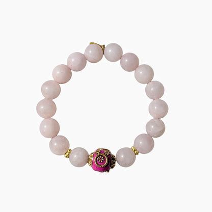 Ro & Gieo Rose Quartz (12 mm) Bracelet