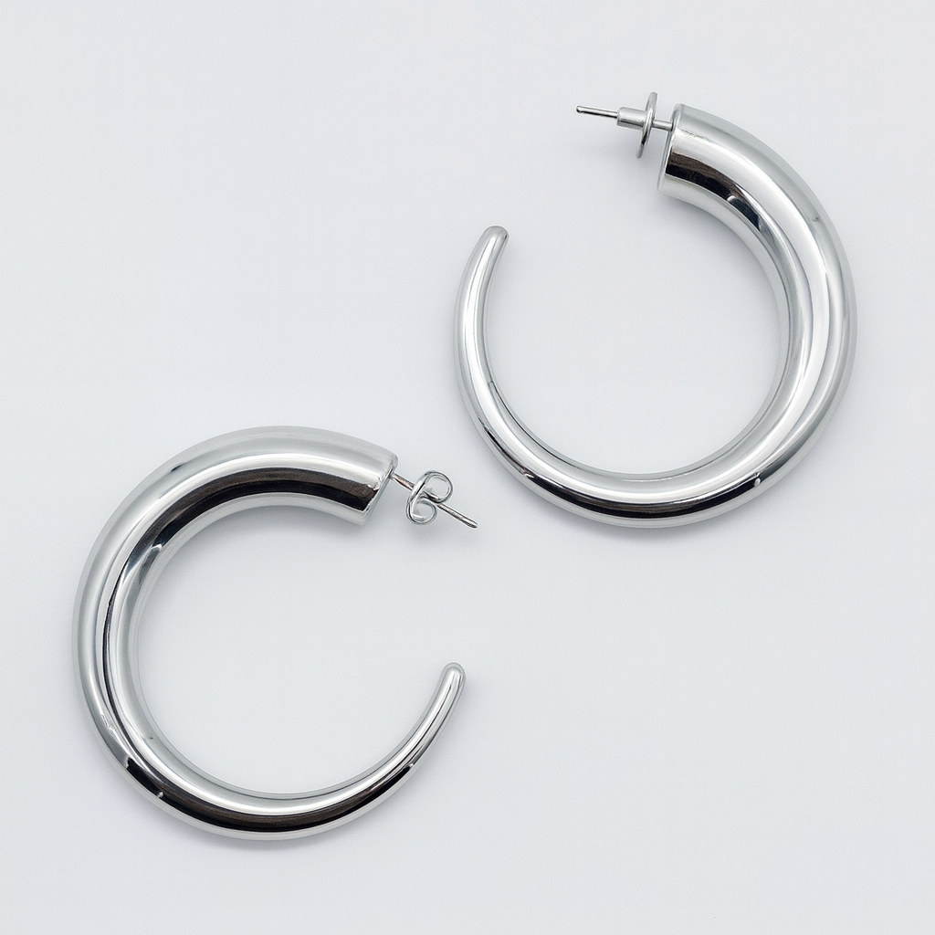 Bold Tapered Hoop Earrings