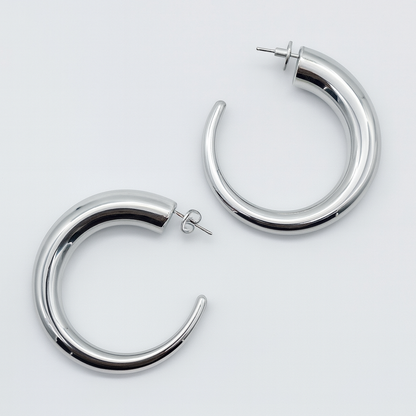 Bold Tapered Hoop Earrings