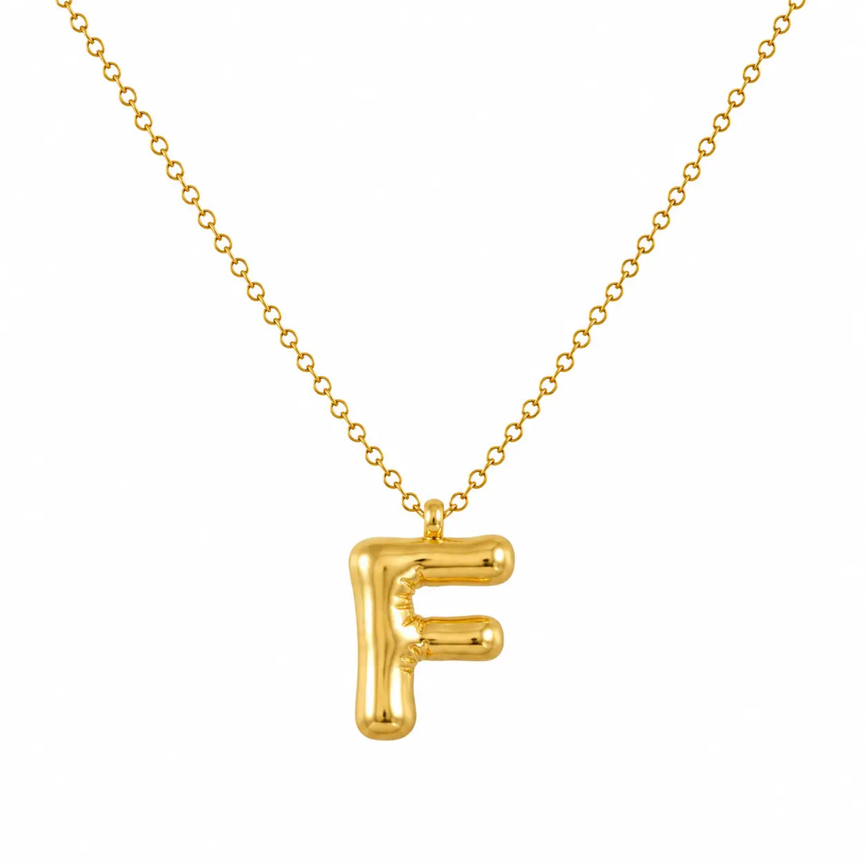 Bubble Alphabet Pendant Necklace Ro & Gieo