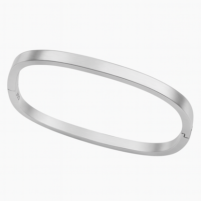 925 Sterling Silver Square Hinge Bangle