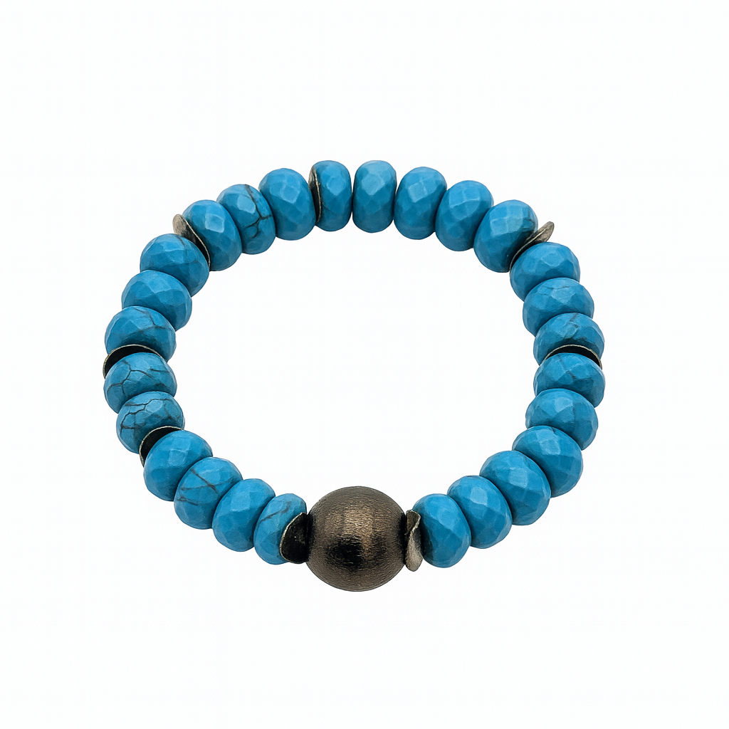 Ro & Gieo Turquoise + Brass Bracelet