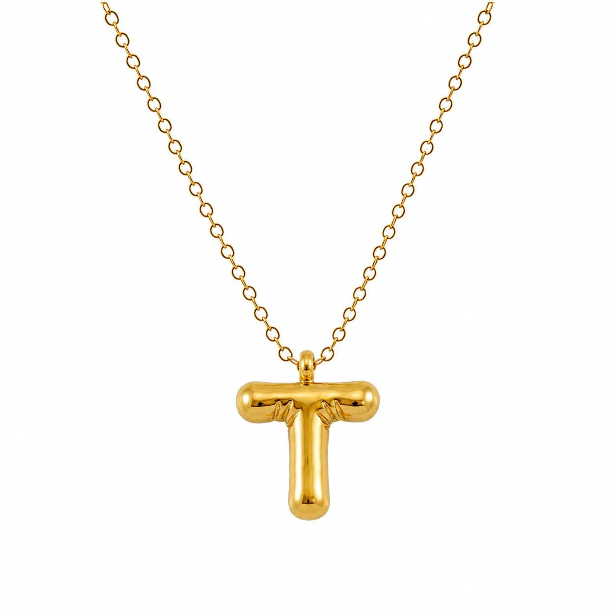 Bubble Alphabet Pendant Necklace Ro & Gieo