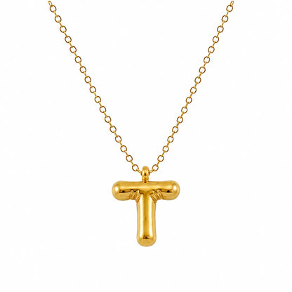 Bubble Alphabet Pendant Necklace Ro & Gieo