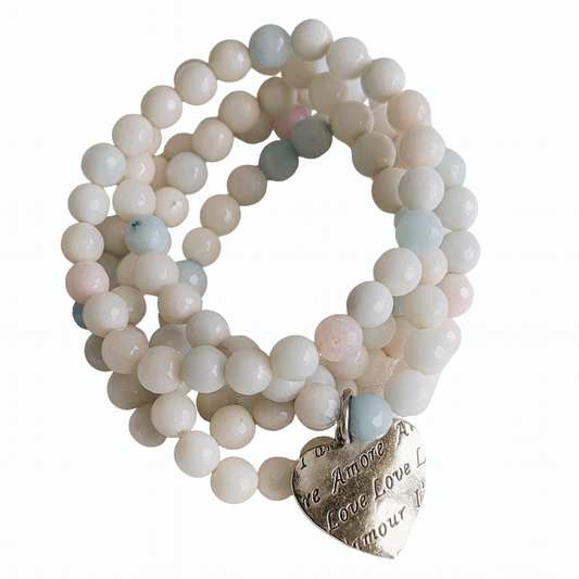 Conjunto de pulseras de cuentas de jade de Ro &amp; Gieo