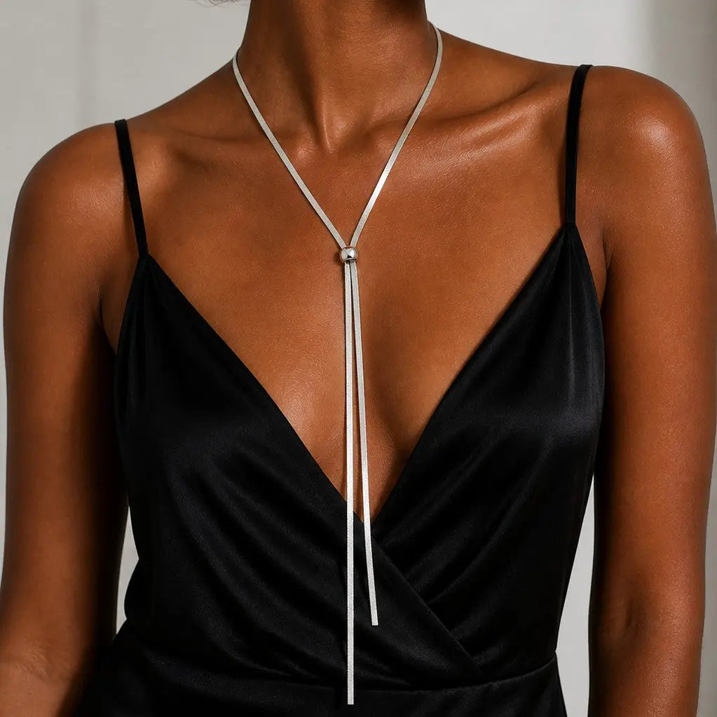 Simple Lariat Necklace Ro & Gieo