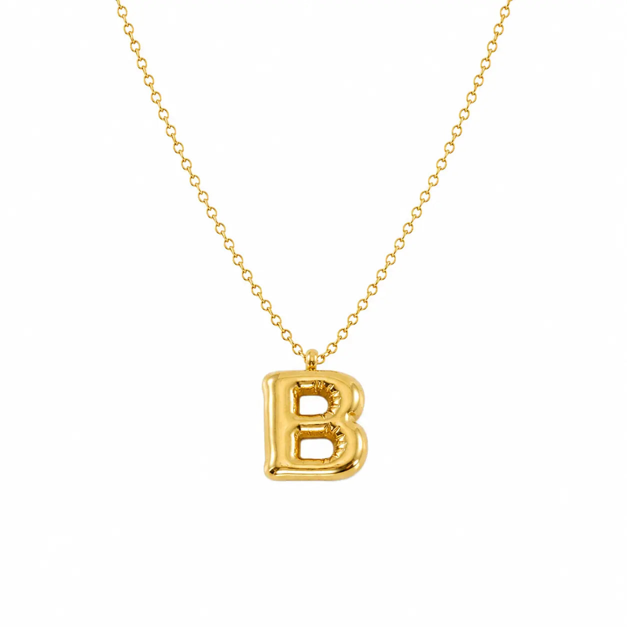 Bubble Alphabet Pendant Necklace Ro & Gieo