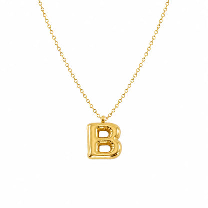 Bubble Alphabet Pendant Necklace Ro & Gieo