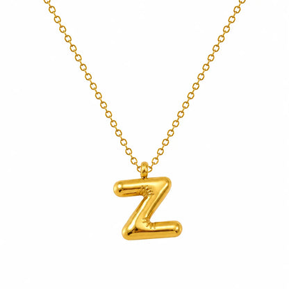 Bubble Alphabet Pendant Necklace Ro & Gieo