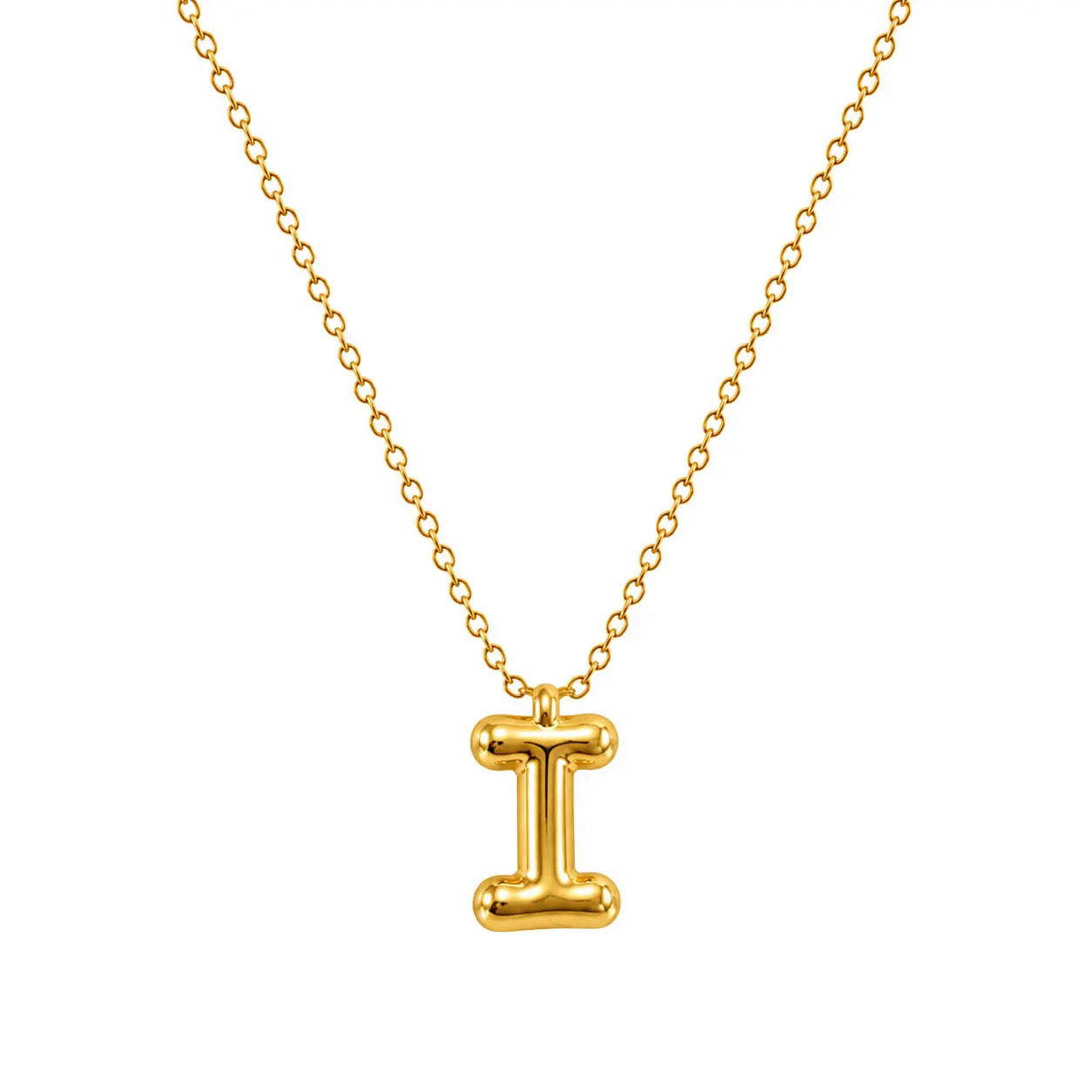 Bubble Alphabet Pendant Necklace Ro & Gieo