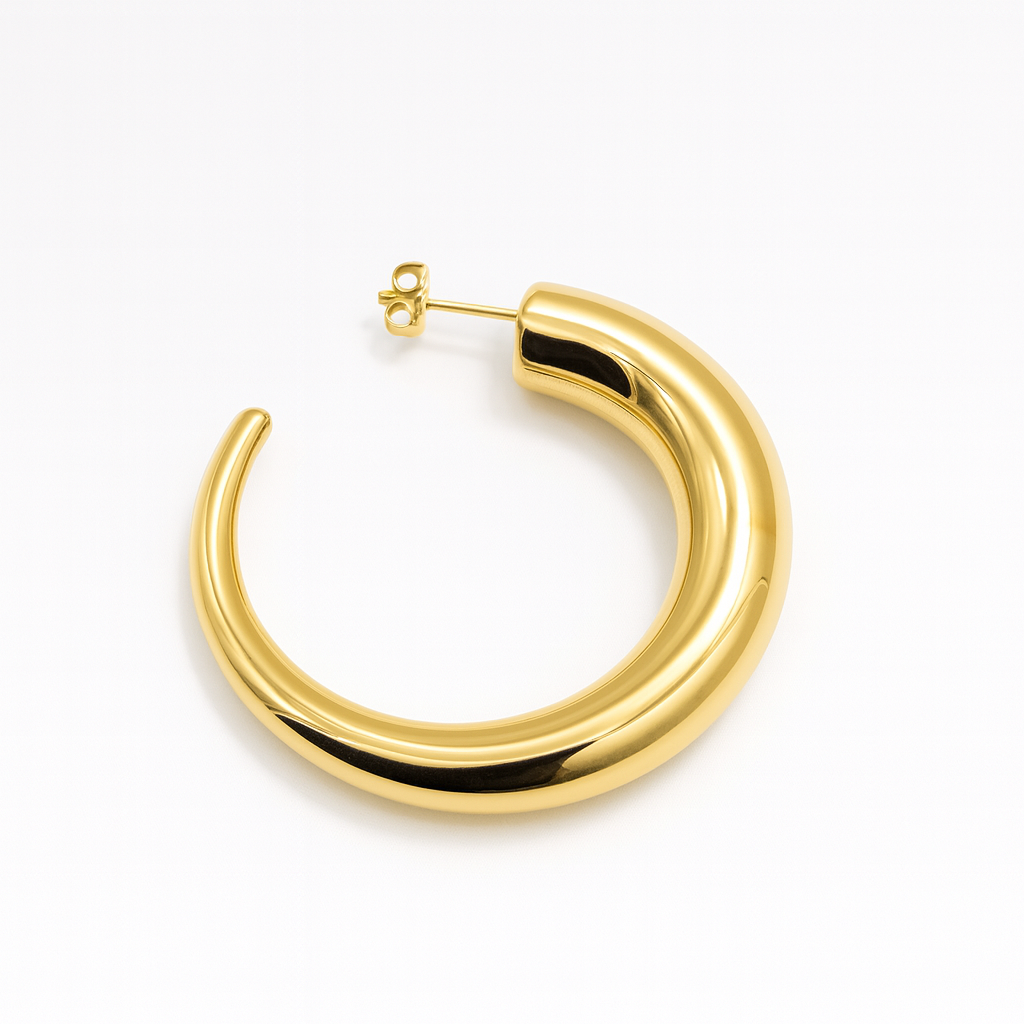 Bold Tapered Hoop Earrings