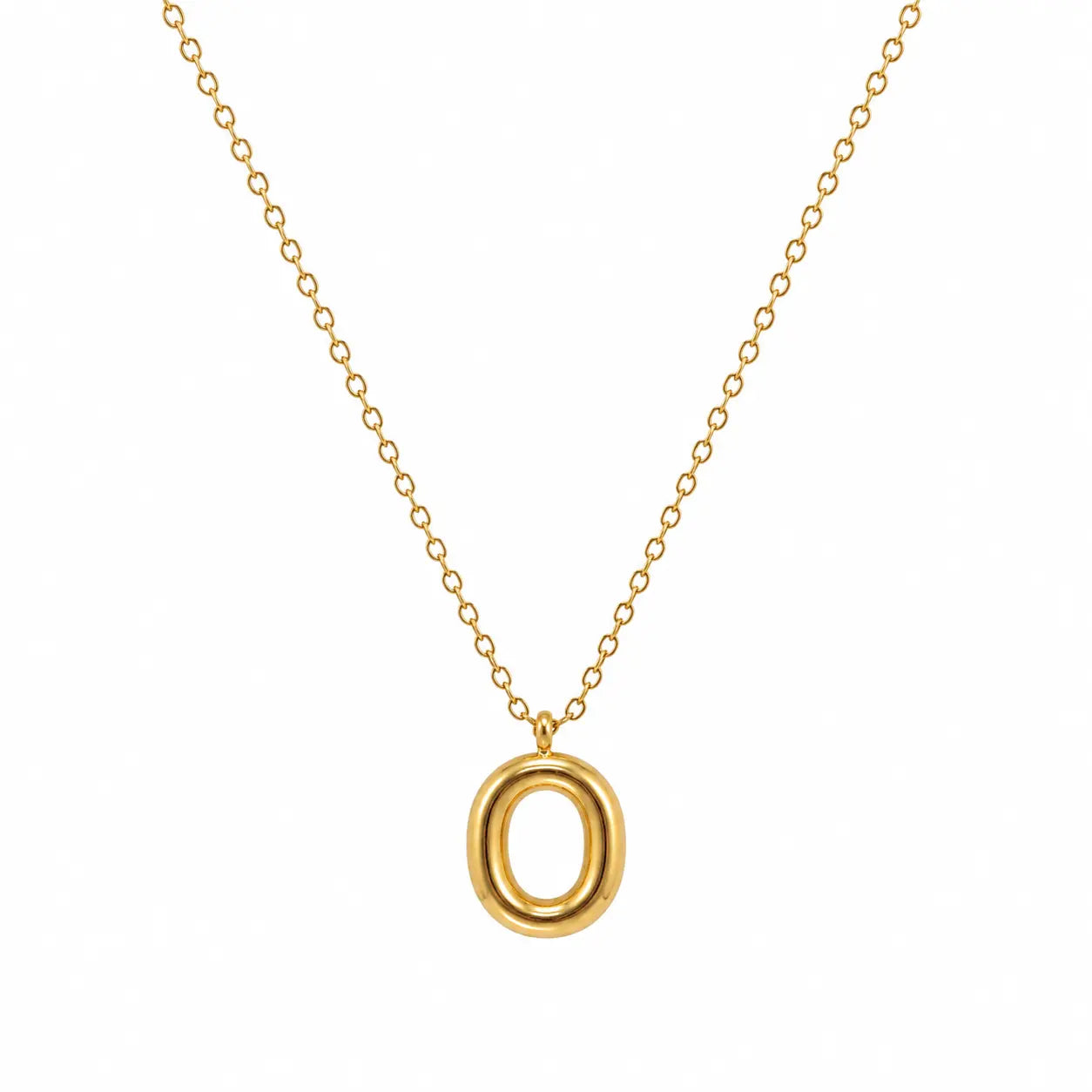 Bubble Alphabet Pendant Necklace Ro & Gieo