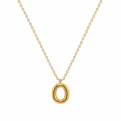 Bubble Alphabet Pendant Necklace Ro & Gieo